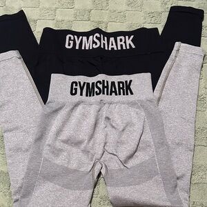 Gymshark Black and Gray Active Leggings